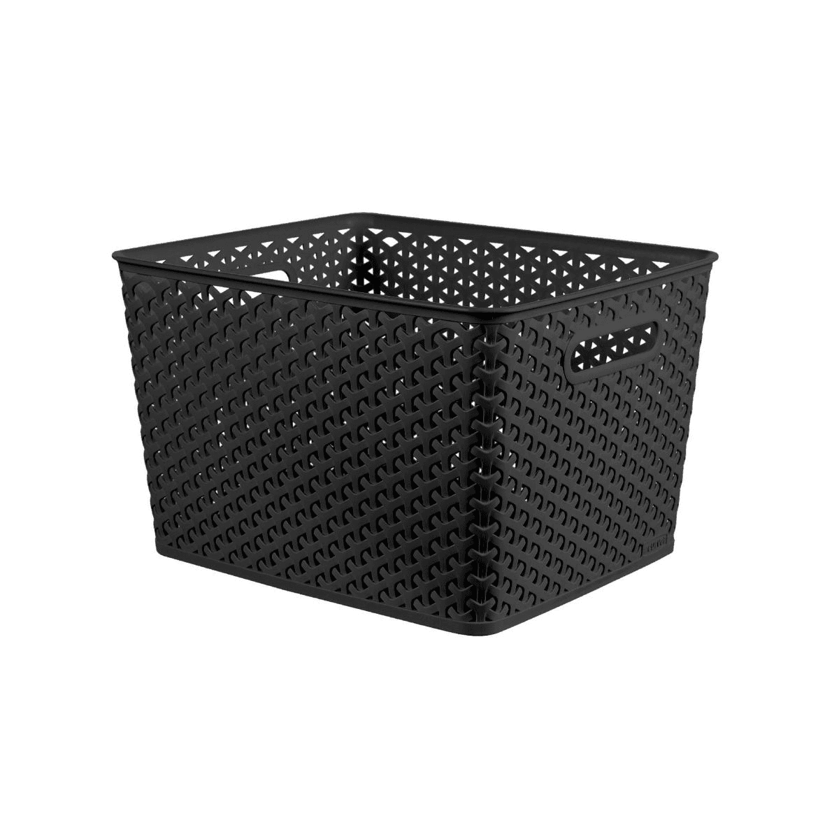 Brightroom Large Y-Weave Storage Basket - Black