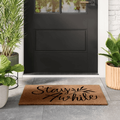 Threshold Stay Awhile Coir Doormat for $9.10 at Target image 3