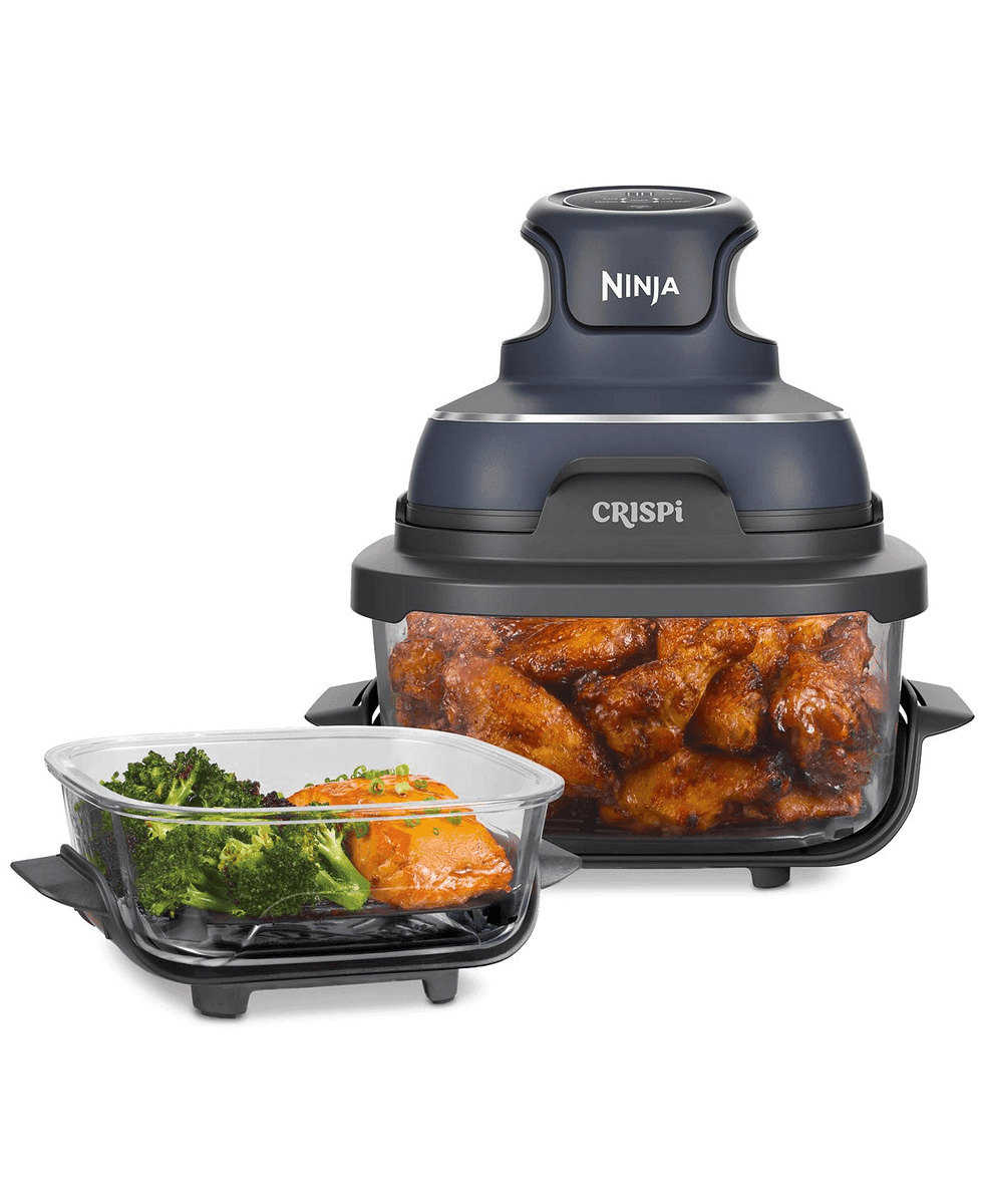 Ninja Crispi 4-in-1 Portable Glass Air Fryer Cooking System - Cyberspace