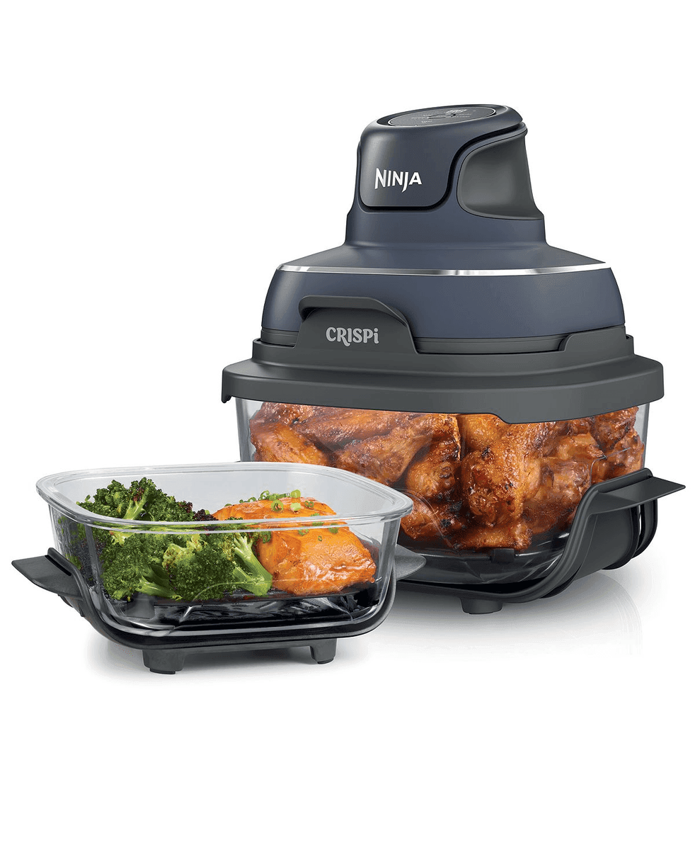 Ninja Crispi 4-in-1 Portable Glass Air Fryer Cooking System - Cyberspace image 2