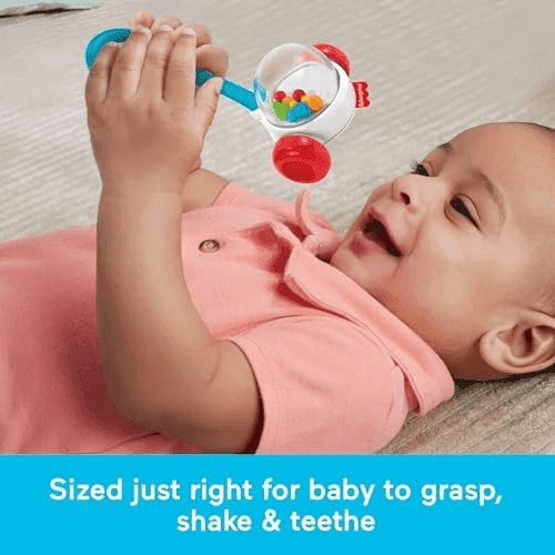 Fisher-Price Newborn Classics Rattle, Teether & Sensory Toy 2-Pack image 5