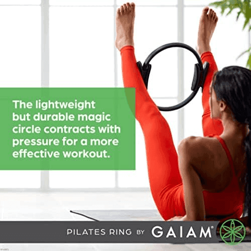 Gaiam 15-Inch Pilates Ring Fitness Circle, Black image 5