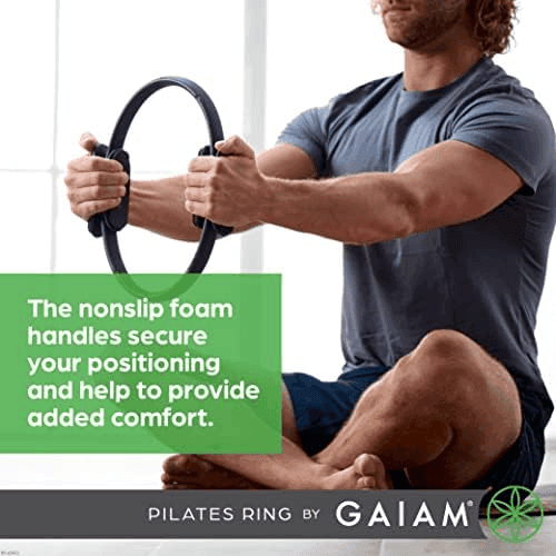 Gaiam 15-Inch Pilates Ring Fitness Circle, Black image 4