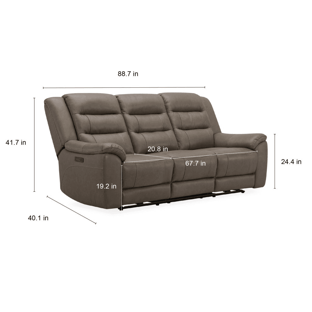 Gilman Creek Mason Leather Power Reclining Sofa image 2