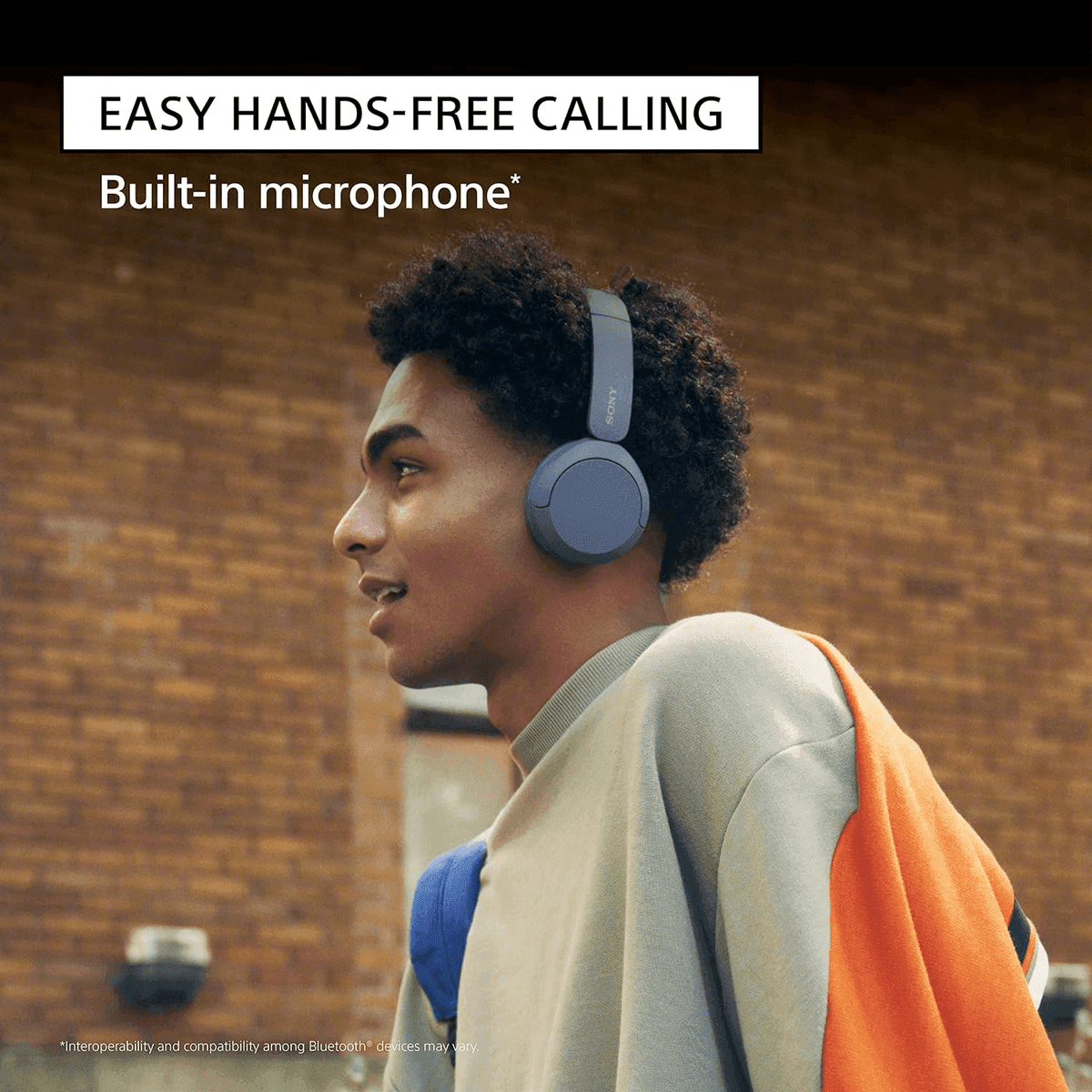 Sony WH-CH520 Wireless On-Ear Headphones, Blue image 4