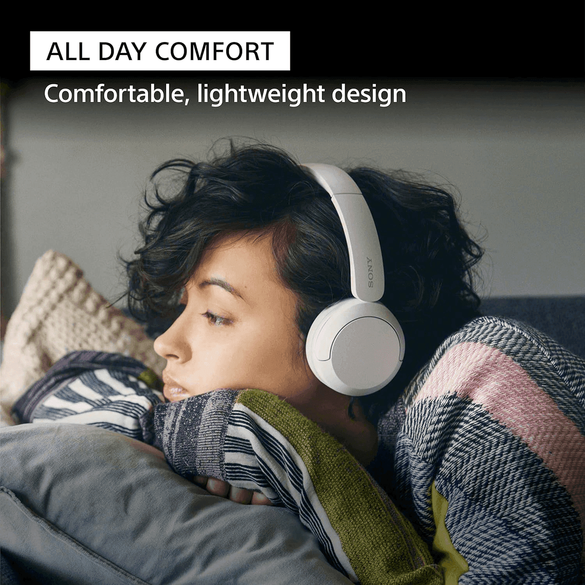 Sony WH-CH520 Wireless On-Ear Headphones, Blue image 3
