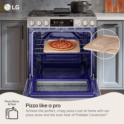 LG 30-Inch 6.3 Cu. Ft. Smart Slide-In Gas Range with Air Fry image 2