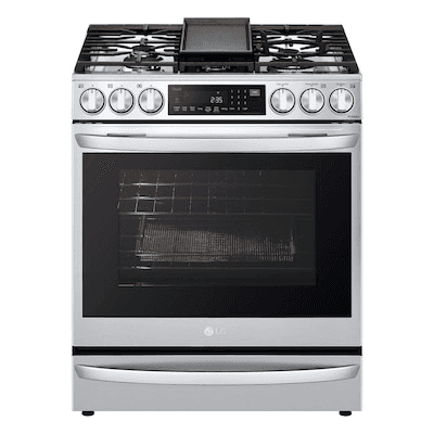 LG 30-Inch 6.3 Cu. Ft. Smart Slide-In Gas Range with Air Fry