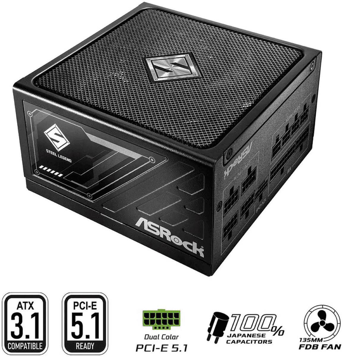 ASRock Steel Legend SL-750G 750W Fully Modular Power Supply