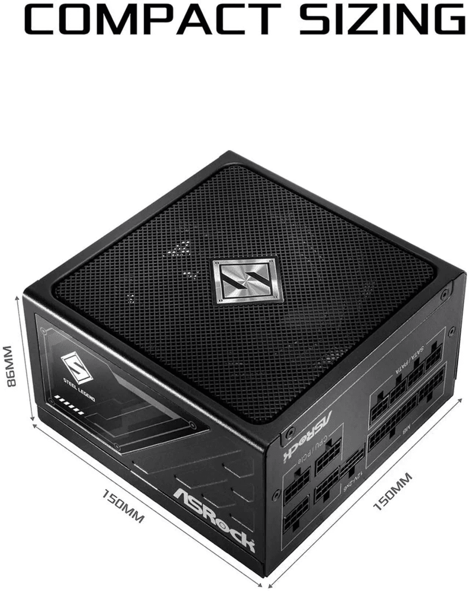 ASRock Steel Legend SL-750G 750W Fully Modular Power Supply image 2