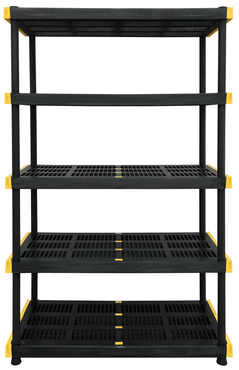 Project Source 48-in W x 20-in D x 72-in H 5-Tier Heavy Duty Black Plastic Utility Shelving Unit for $84.98 at Lowe's image 3