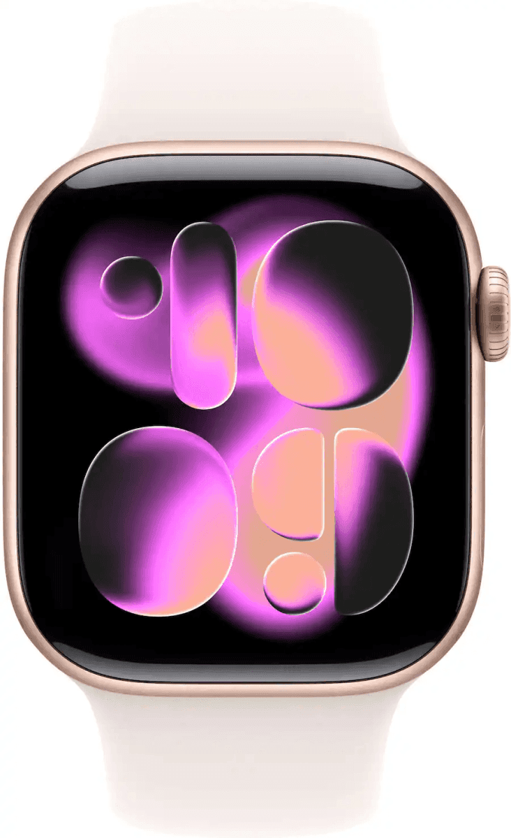 Apple Watch Series 11 GPS 42mm Rose Gold with Light Blush Sport Band S/M image 2
