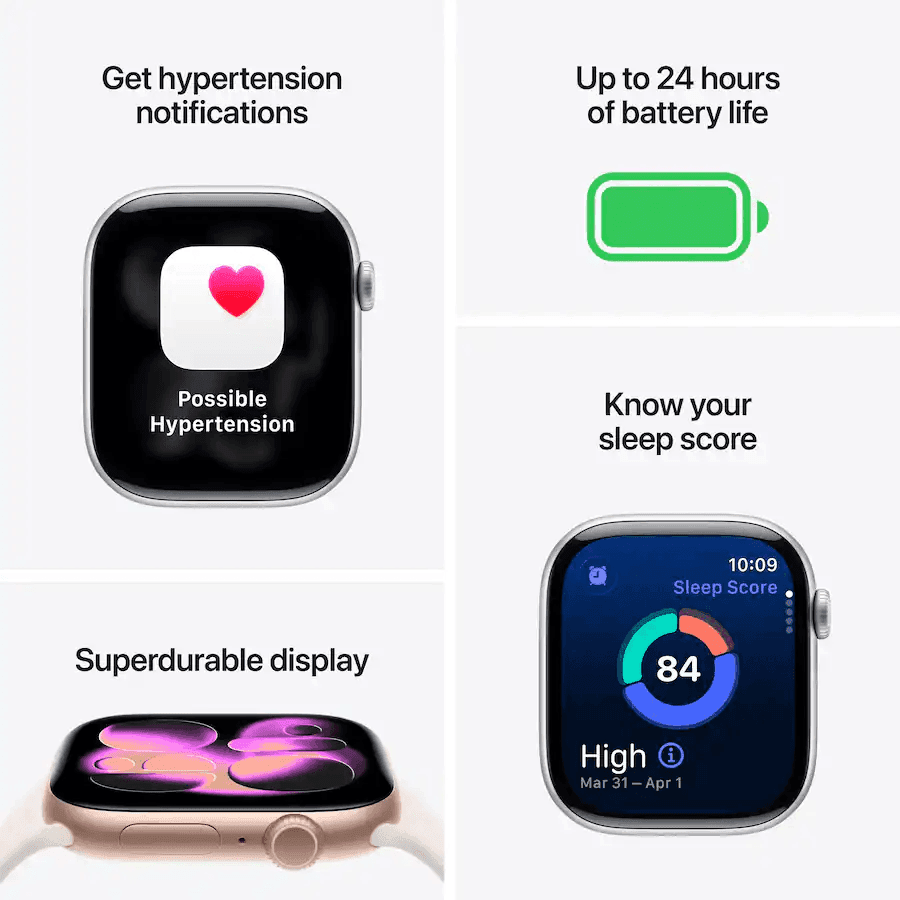 Apple Watch Series 11 GPS 42mm Rose Gold with Light Blush Sport Band S/M image 3