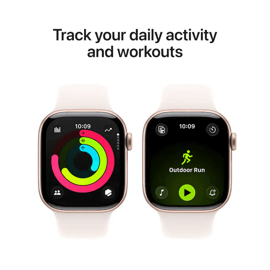 Apple Watch Series 11 GPS 42mm Rose Gold with Light Blush Sport Band S/M image 4