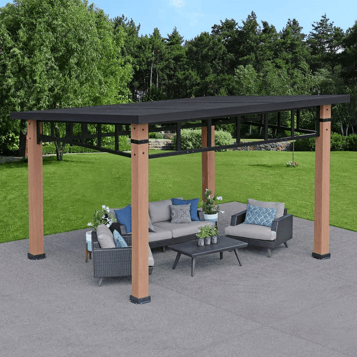Yardistry 12' x 14' Contemporary Gazebo with Aluminum Roof image 3