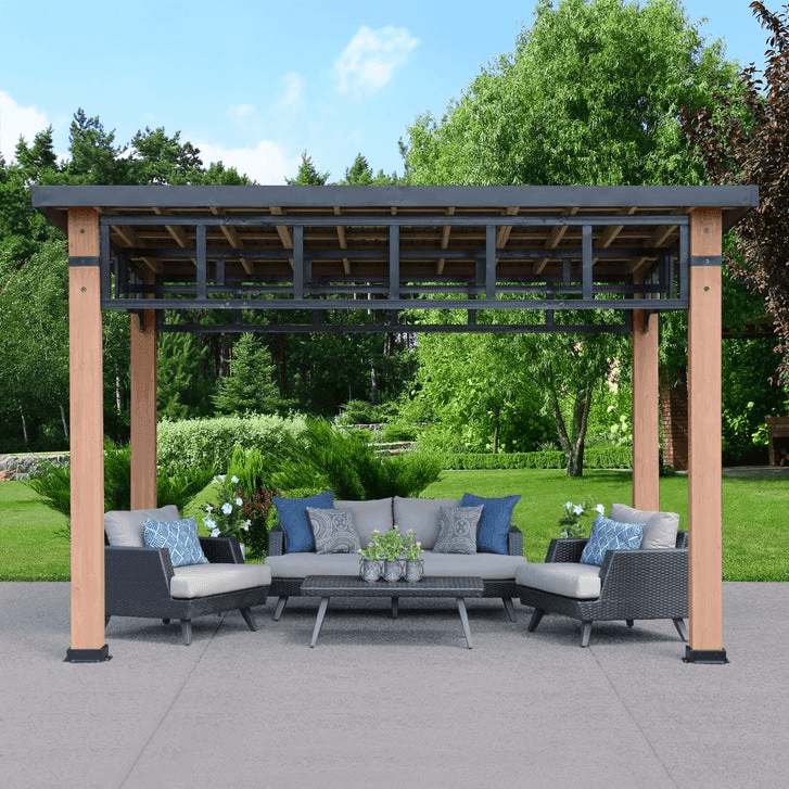 Yardistry 12' x 14' Contemporary Gazebo with Aluminum Roof image 2