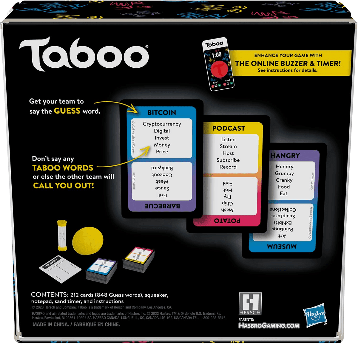 Hasbro Gaming Taboo Classic Party Game image 2