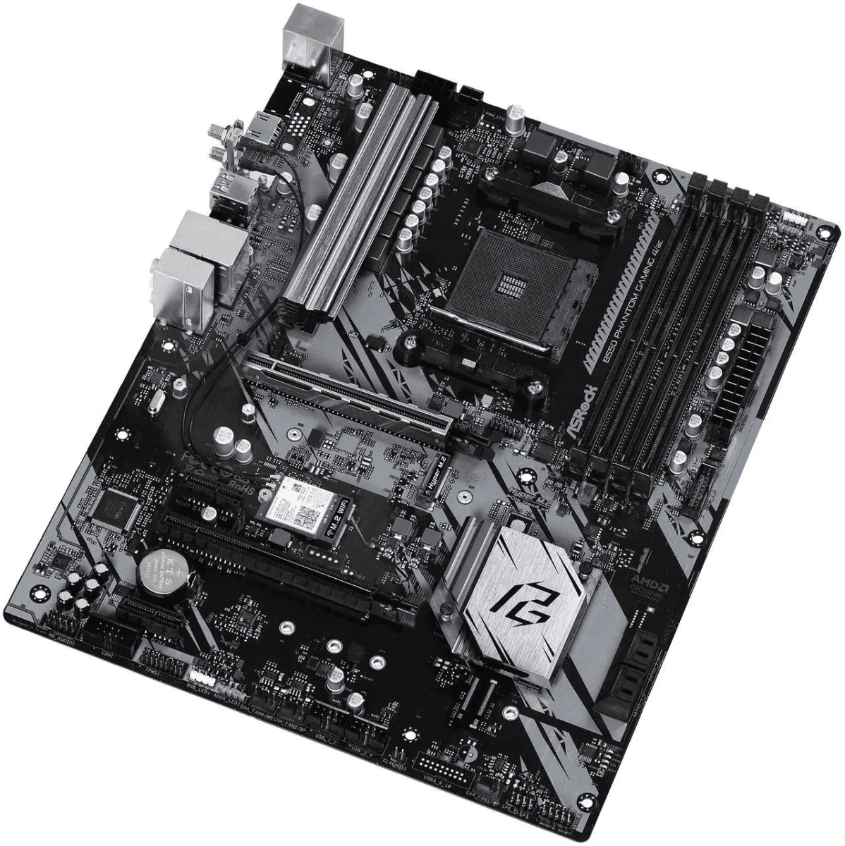 ASRock B550 Phantom Gaming 4/ac AM4 AMD B550 ATX AMD Motherboard image 4