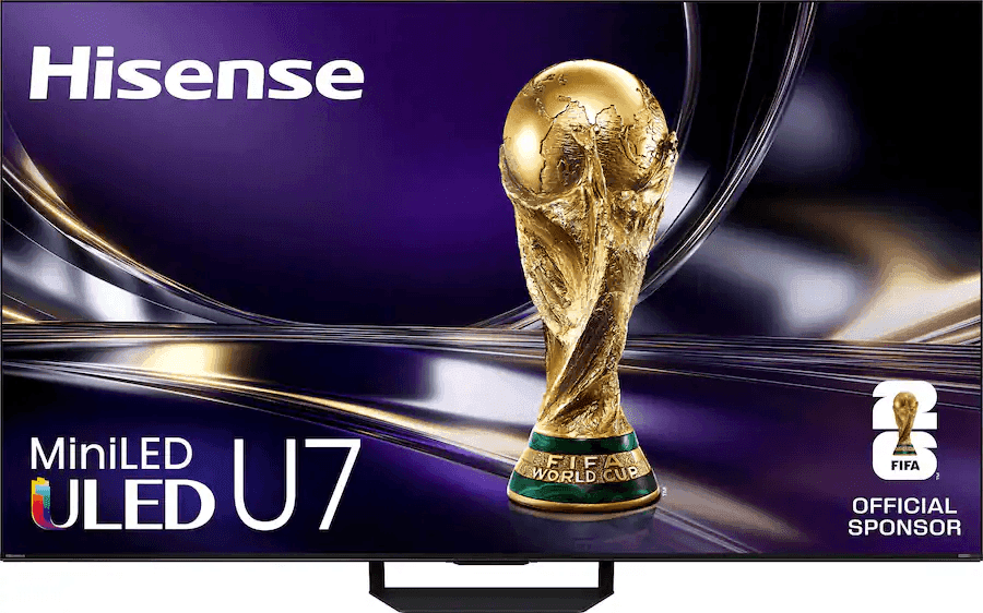 Hisense 55-Inch U7 MiniLED QLED 4K Google TV (2026)