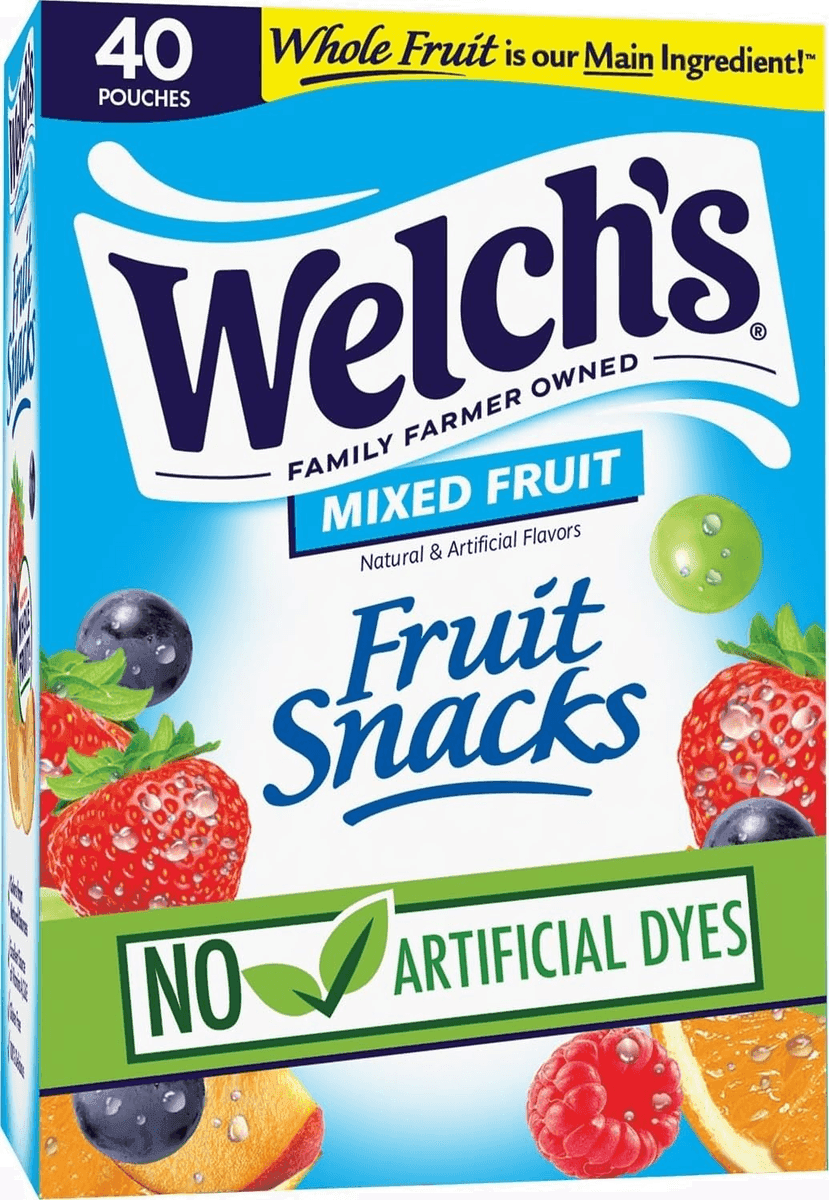Welch's Mixed Fruit Snacks, 0.8 oz, 40 Pack