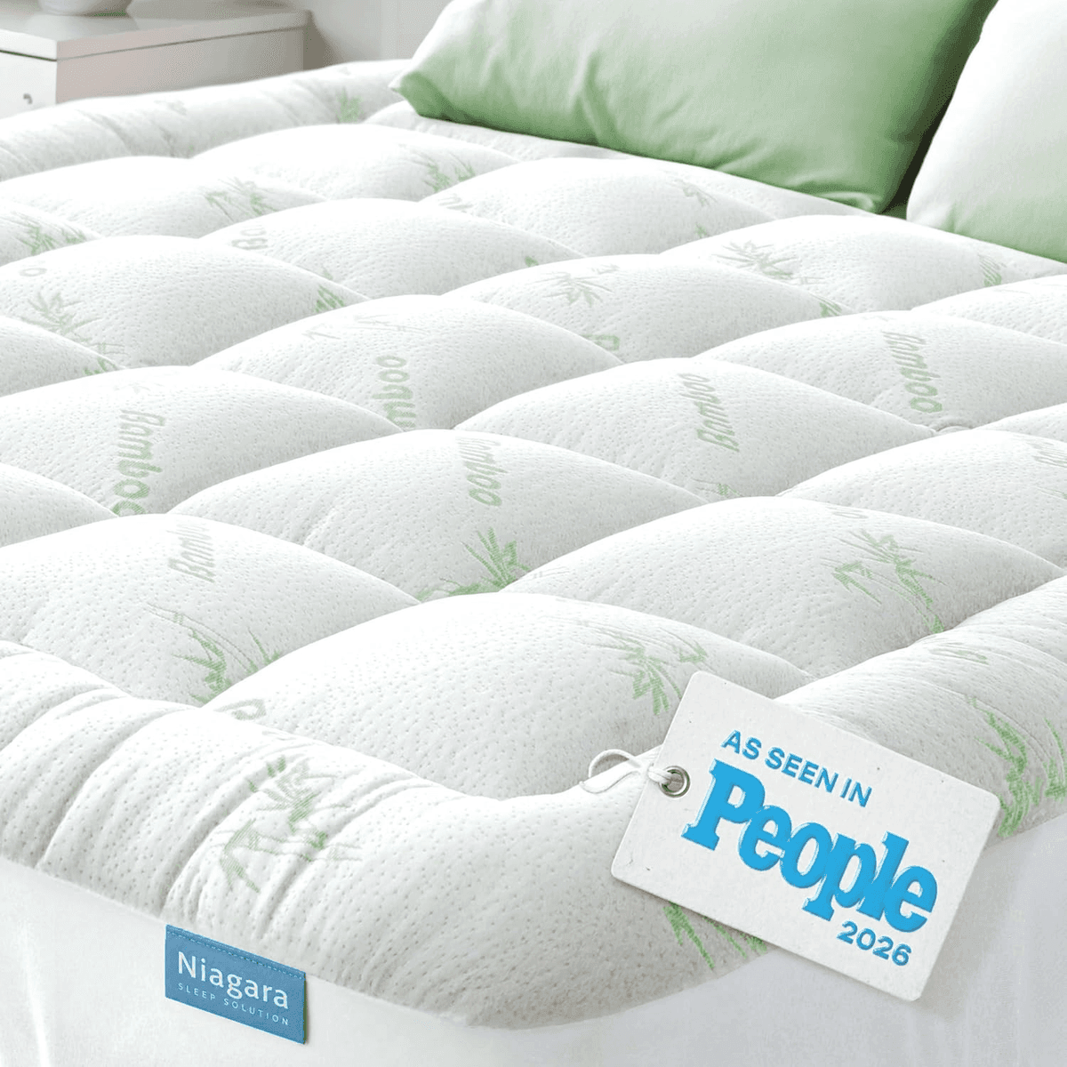 Niagara Sleep Solution Queen Mattress Topper - Green