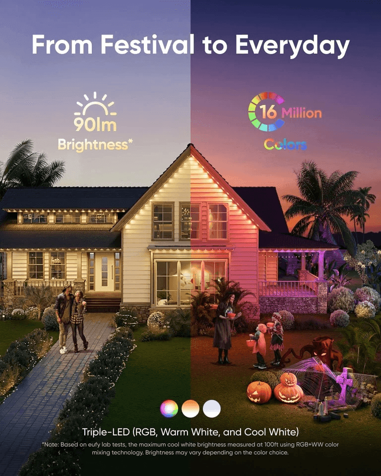 [Certified Refurbished] eufy E22 100ft Permanent Outdoor Lights image 2