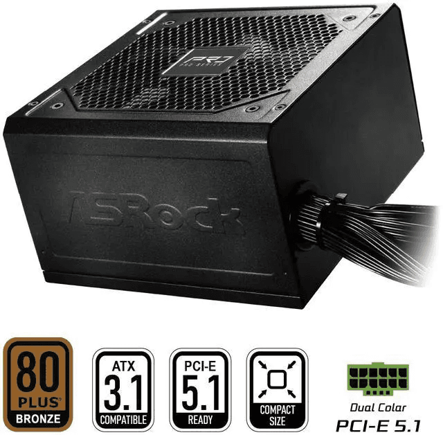 ASRock PRO-850B 850W ATX 3.1 Bronze Power Supply