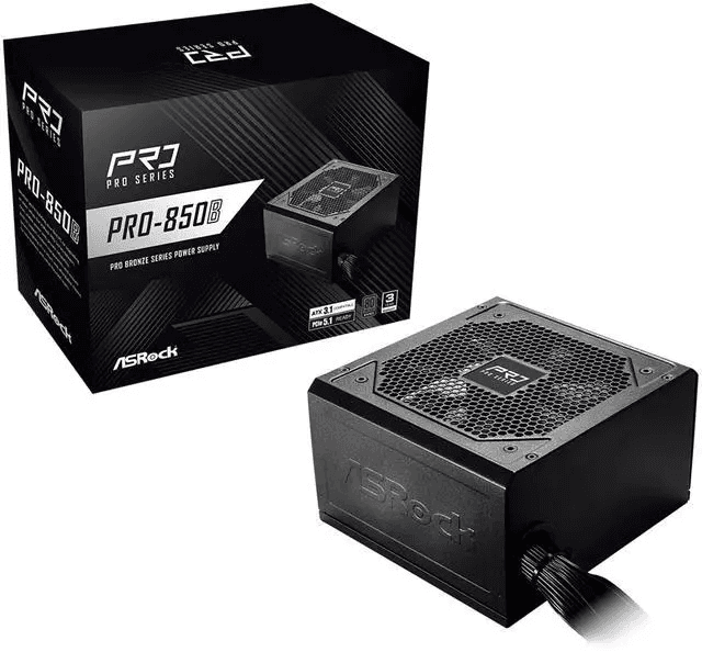 ASRock PRO-850B 850W ATX 3.1 Bronze Power Supply image 2