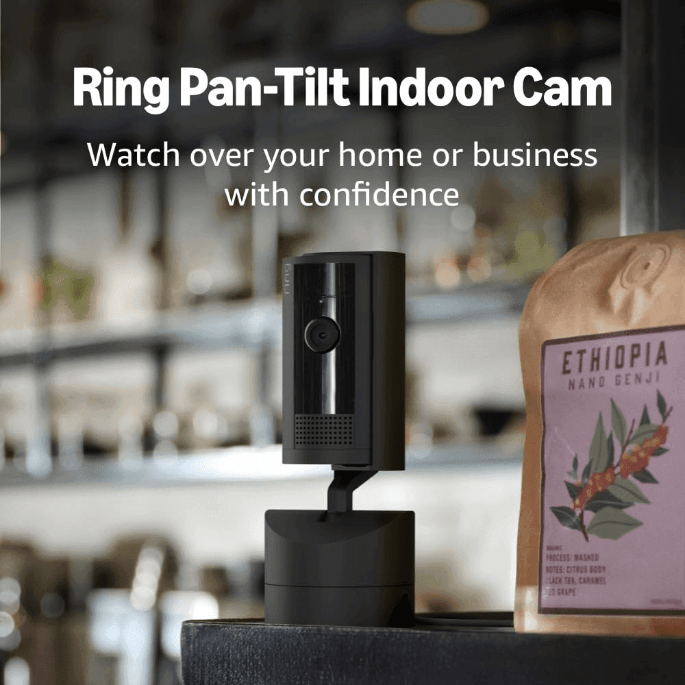 Ring Pan-Tilt Indoor Cam - Black image 2