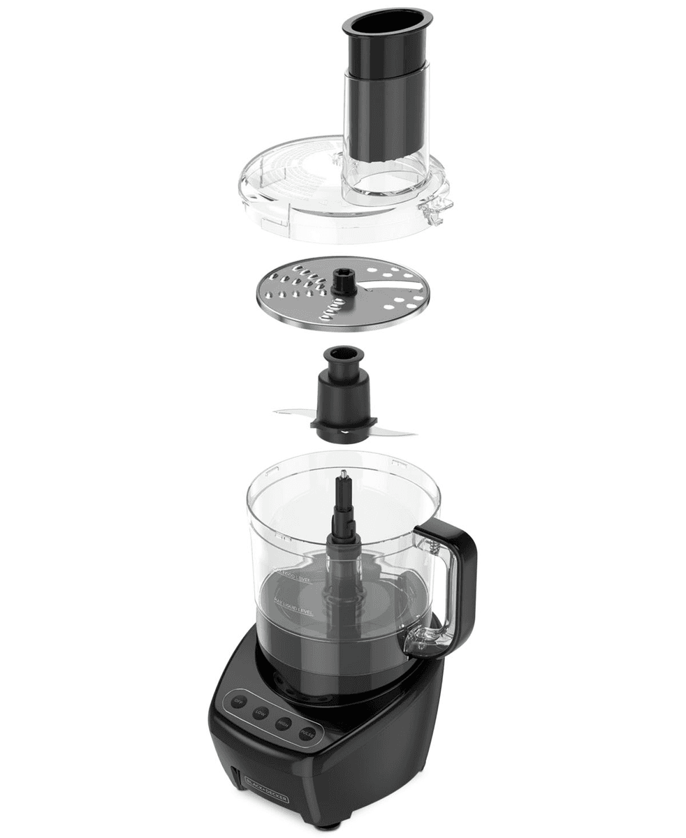 Black & Decker Top Shelf 8-Cup Food Processor, Black image 2