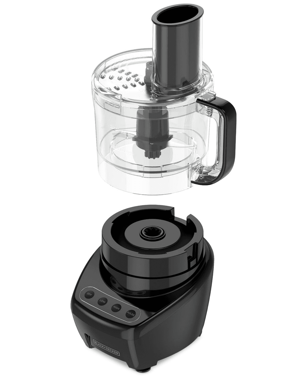 Black & Decker Top Shelf 8-Cup Food Processor, Black image 3