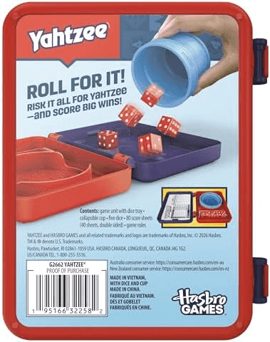 Hasbro Yahtzee Dice Game with Travel Case for $8.05 image 2