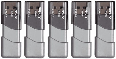 PNY Turbo Attaché 3 128GB USB 3.0 Flash Drives, 5-Pack image 4