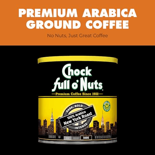 Chock Full o' Nuts New York Roast Ground Coffee, 30.5 oz image 4