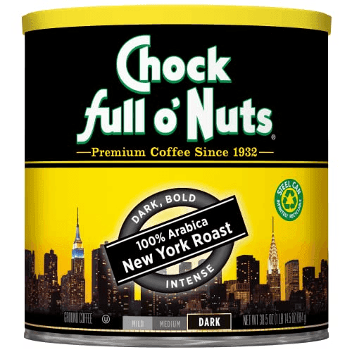 Chock Full o' Nuts New York Roast Ground Coffee, 30.5 oz