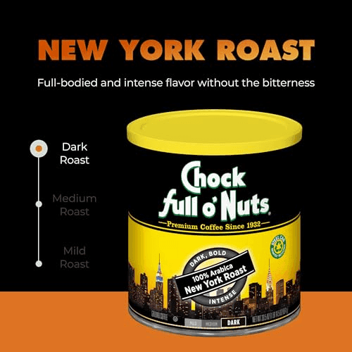 Chock Full o' Nuts New York Roast Ground Coffee, 30.5 oz image 3