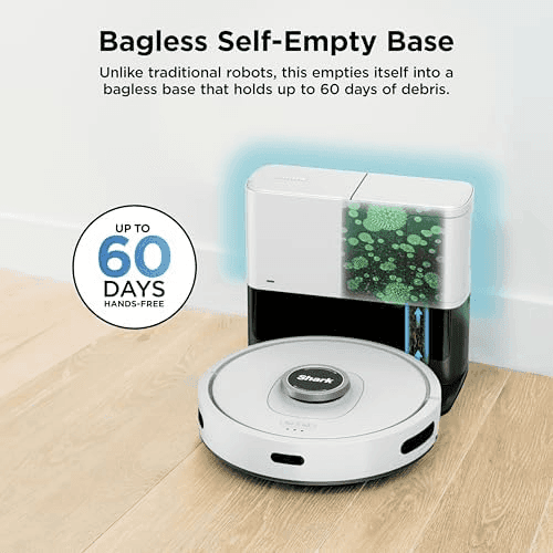 Shark Matrix Clean Robot Vacuum Cleaner with Powerful Suction for Pet Hair, Rugs, Carpets & Hard Floors Self-Empty Base 60-Day Capacity Voice Contr... image 4