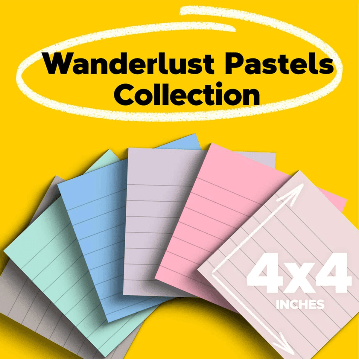 Post-it Super Sticky Recycled Lined Notes, 4 x 4 Inch, 6 Pads image 2