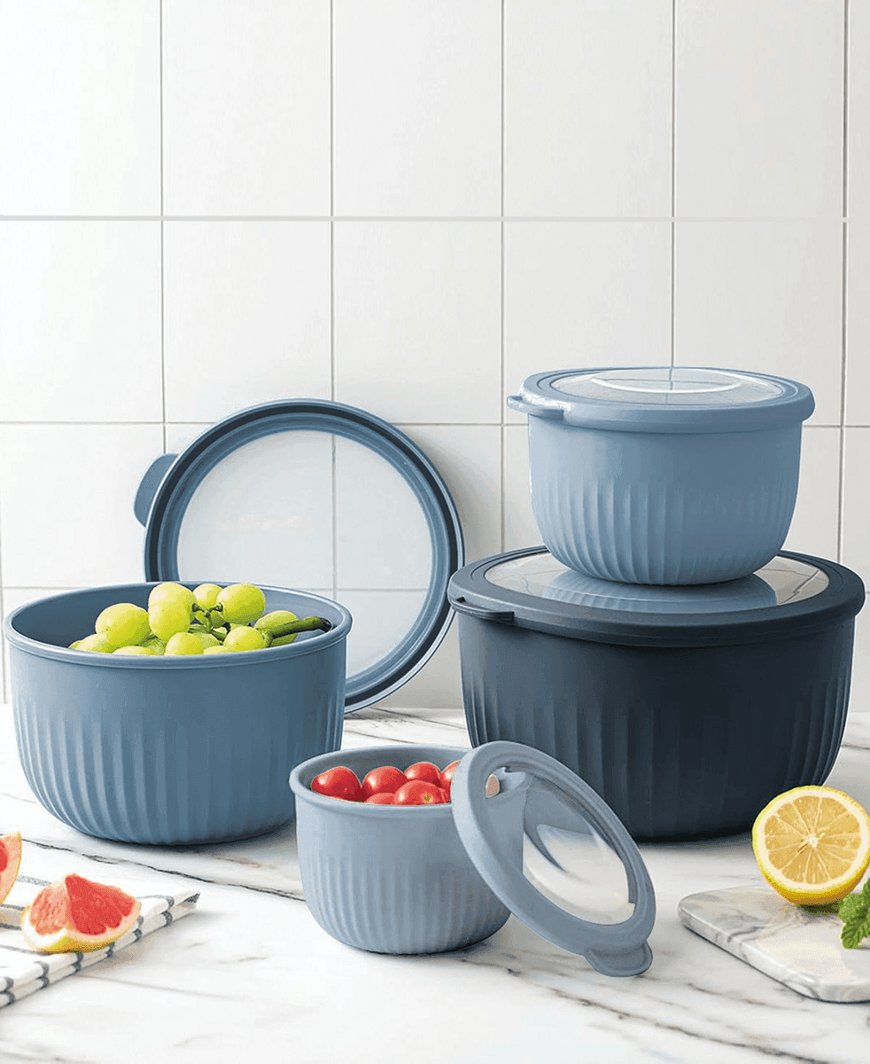 Art & Cook 8-Piece Nesting Bowl Set with Lids for $10.99 image 3
