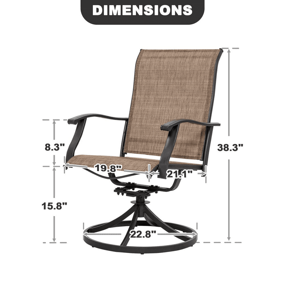 Nuu Garden 2-Piece Swivel Patio Dining Chairs for $164 image 2