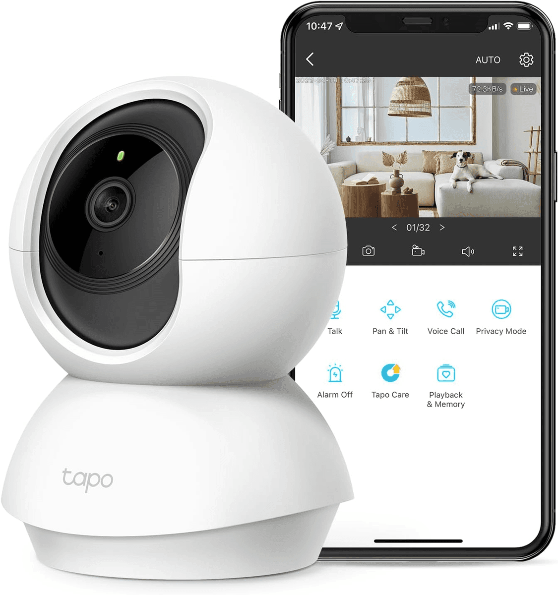 Tapo C210 2K Pan/Tilt Indoor Camera for $19.52