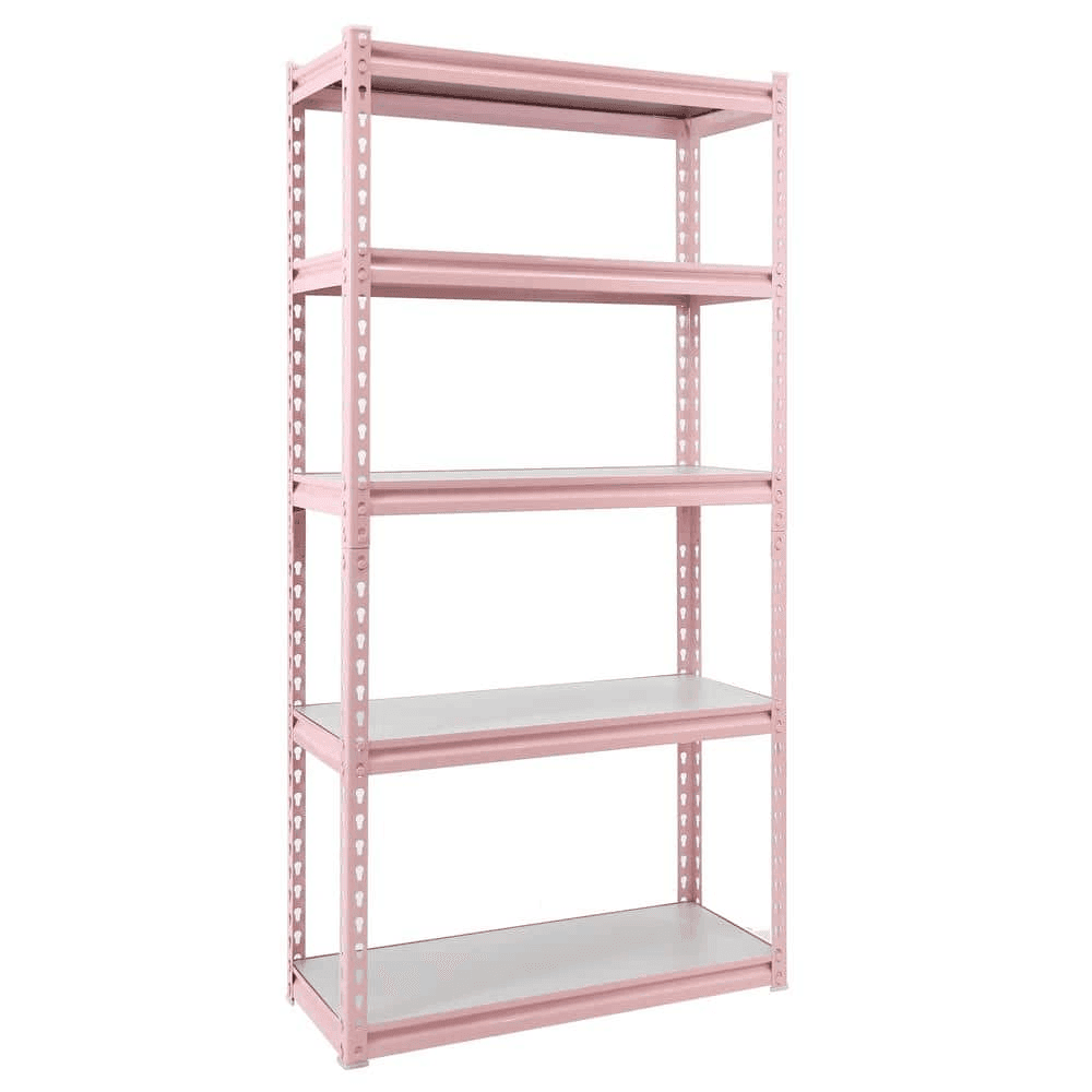 KING'S RACK Pink 5-Tier Steel Storage Rack for $69.99