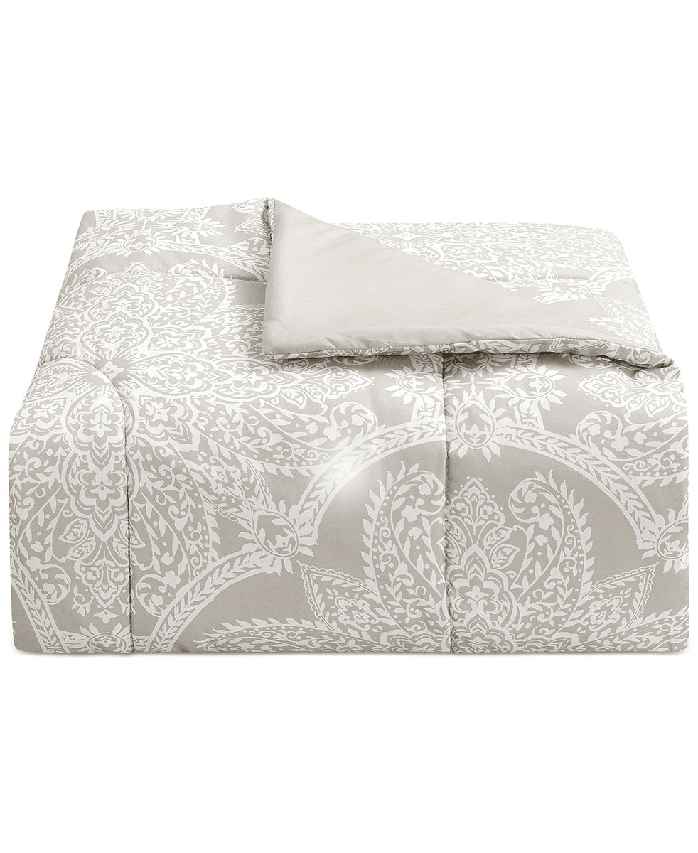 Macy's Neutral Damask 8-Pc. Comforter Set image 2
