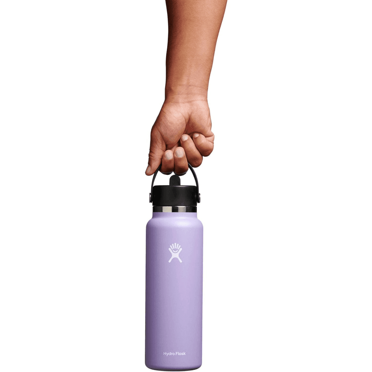 Hydro Flask Wide-Mouth Vacuum Water Bottle with Flex Straw Cap, 40 fl. oz. - Moonshadow image 3