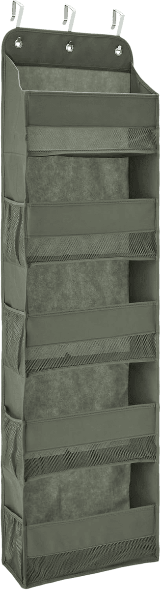 Amazon Basics 5-Tier Over-the-Door Shoe Organizer - Dark Grey