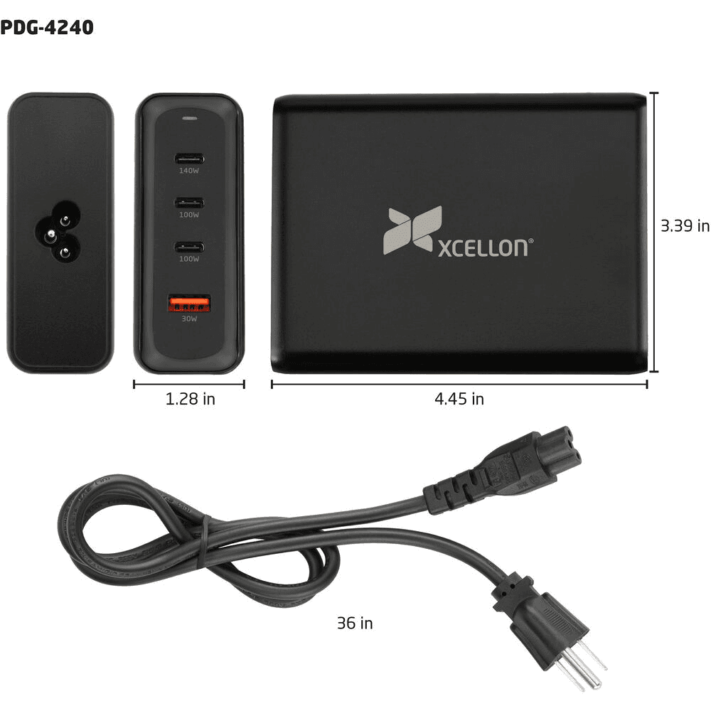 Xcellon 240W 4-Port GaN USB Charger image 3