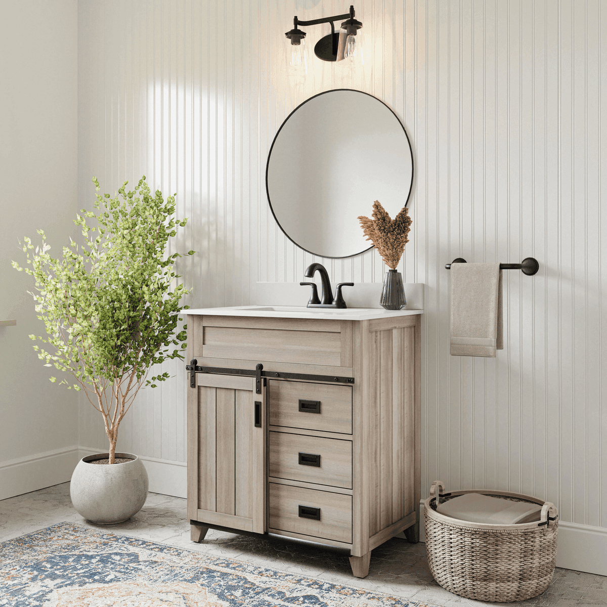 Style Selections Morriston 30-Inch Bathroom Vanity with Sink image 2