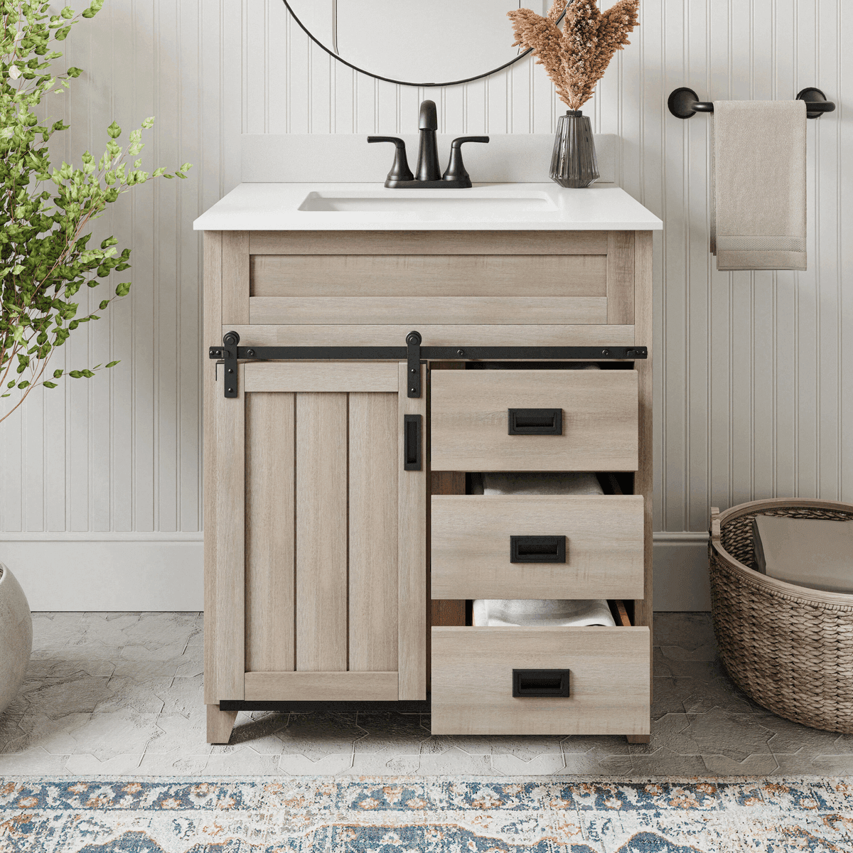 Style Selections Morriston 30-Inch Bathroom Vanity with Sink image 3