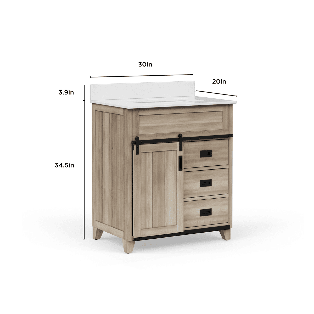 Style Selections Morriston 30-Inch Bathroom Vanity with Sink image 5