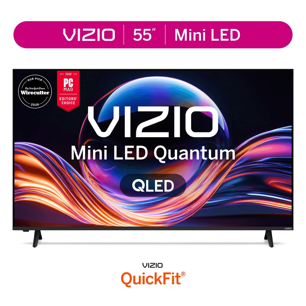 VIZIO 55-Inch Mini LED Quantum 4K QLED Smart TV VQM55C-10